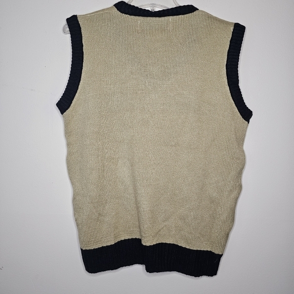 Merry  Christmas Snow Joke Graphic Sweater Vest Size Medium Oversized - Picture 6 of 6